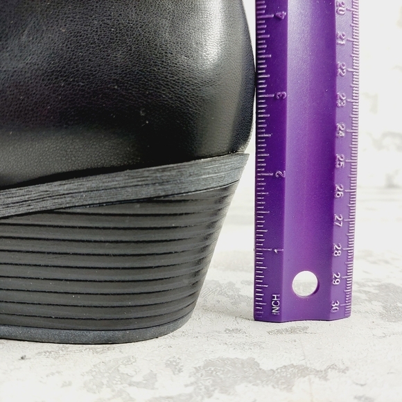 New BP. Wylie Black Faux Leather Studded Bootie  W797 - Picture 9 of 12